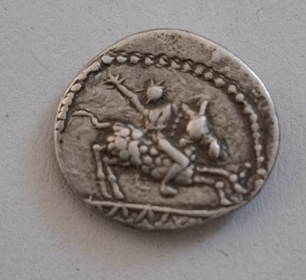 Denar roman, revers