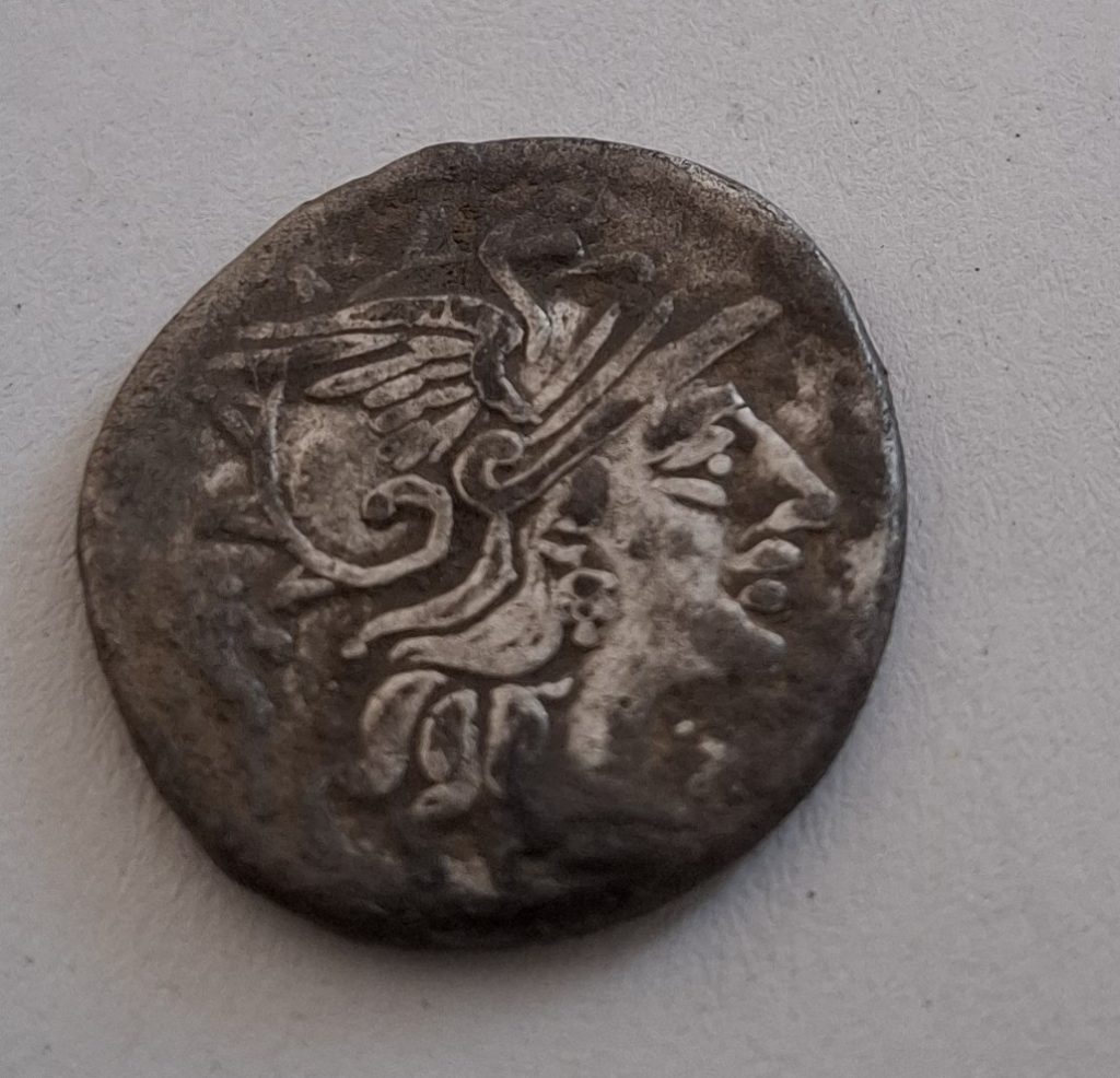 Denar roman, avers